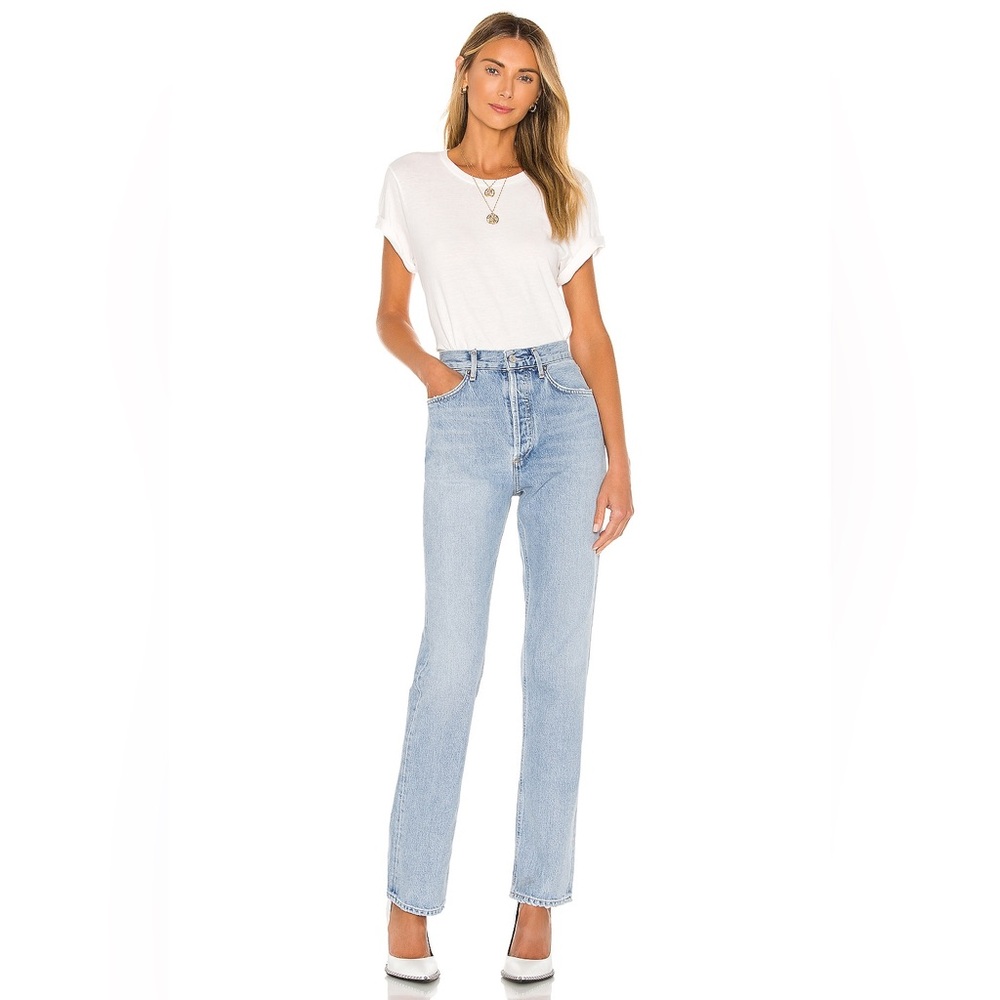AGOLDE Lana Straight Jeans in Riptide.Brand NEW.Without tag